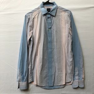 Armani Exchange Multi-Colored Striped Dress Shirt Mens Small